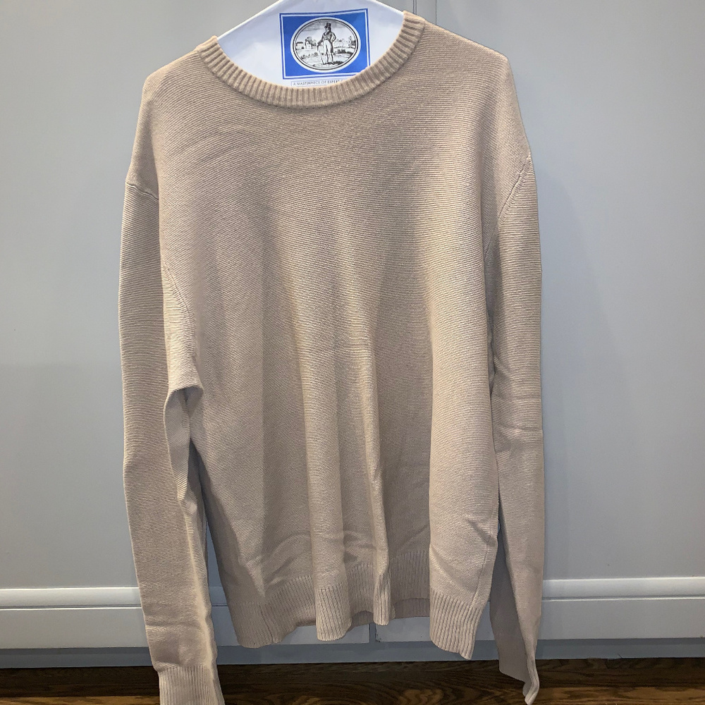 Banana Republic large tan cotton sweater